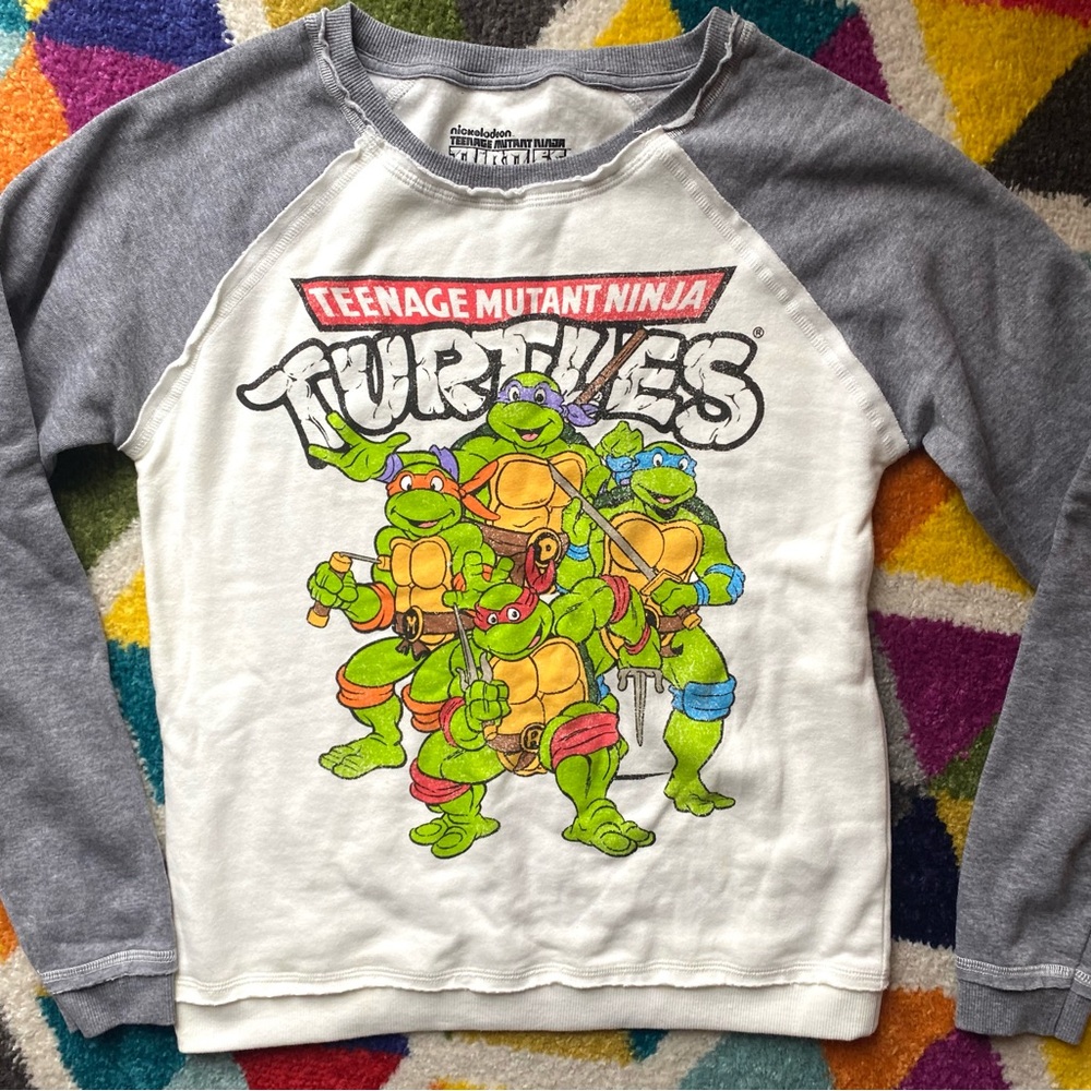 Ninja Turtles Nickelodeon Sweatshirt Tshirt Top 80s 90s